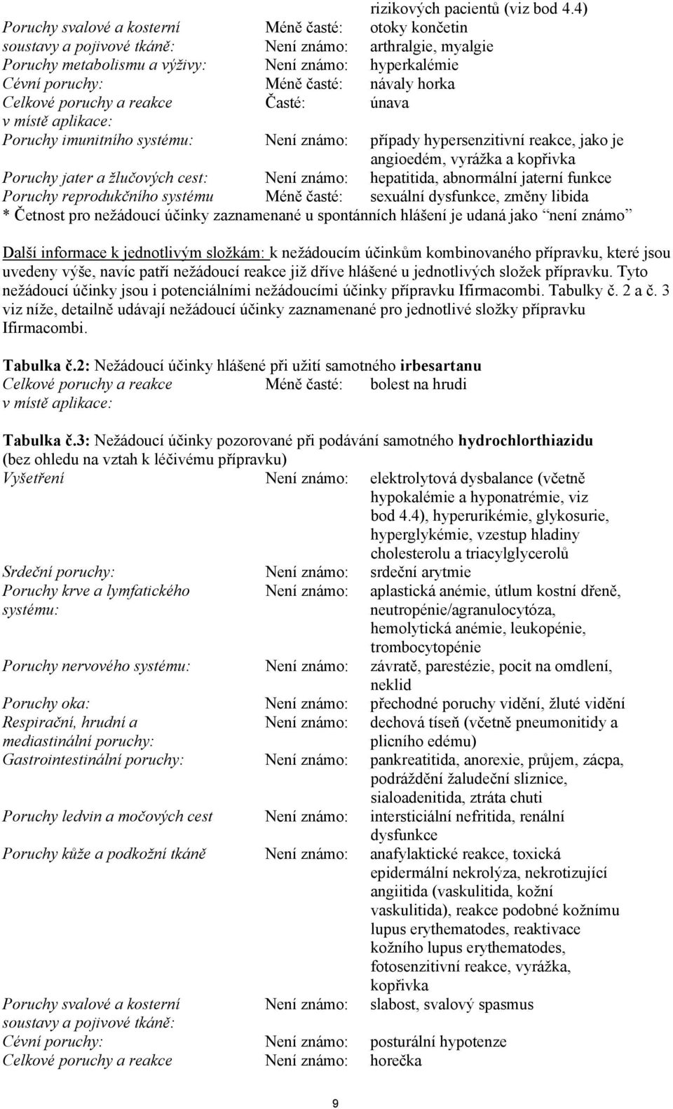 návaly horka Celkové poruchy a reakce Časté: únava v místě aplikace: Poruchy imunitního systému: Není známo: případy hypersenzitivní reakce, jako je angioedém, vyrážka a kopřivka Poruchy jater a