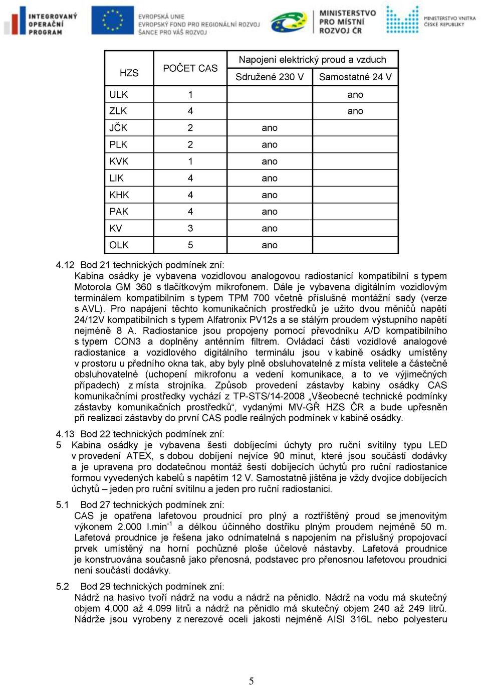 Dále je vybavena digitálním vozidlovým terminálem kompatibilním s typem TPM 700 včetně příslušné montážní sady (verze s AVL).