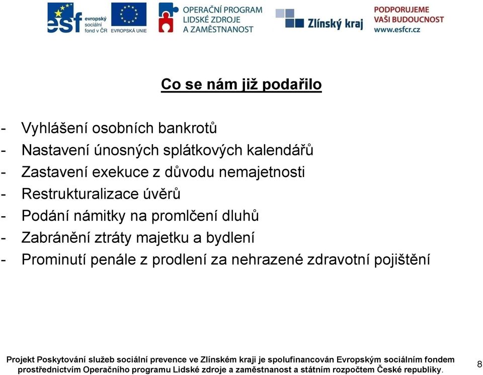 Restrukturalizace úvěrů - Podání námitky na promlčení dluhů - Zabránění