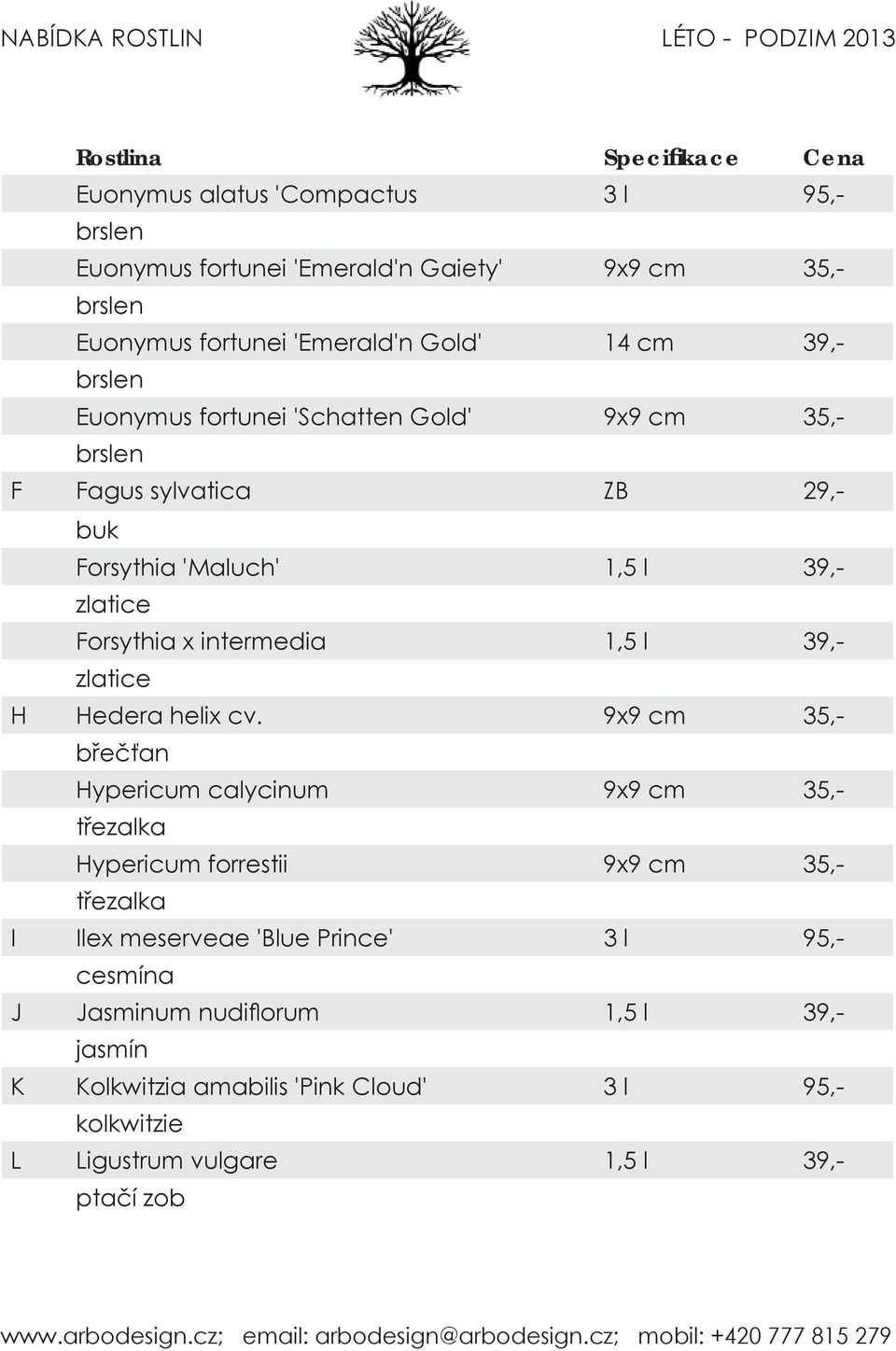 zlatice H Hedera helix cv.