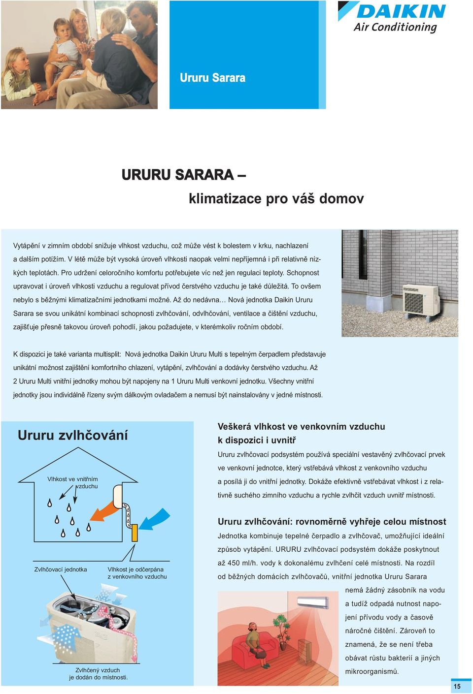 Schopnost upravovat i úroveň vlhkosti vzduchu a regulovat přívod čerstvého vzduchu je také důležitá. To ovšem nebylo s běžnými klimatizačními jednotkami možné.