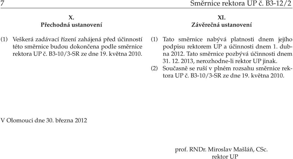 B3-10/3-SR ze dne 19. května 2010. XI.