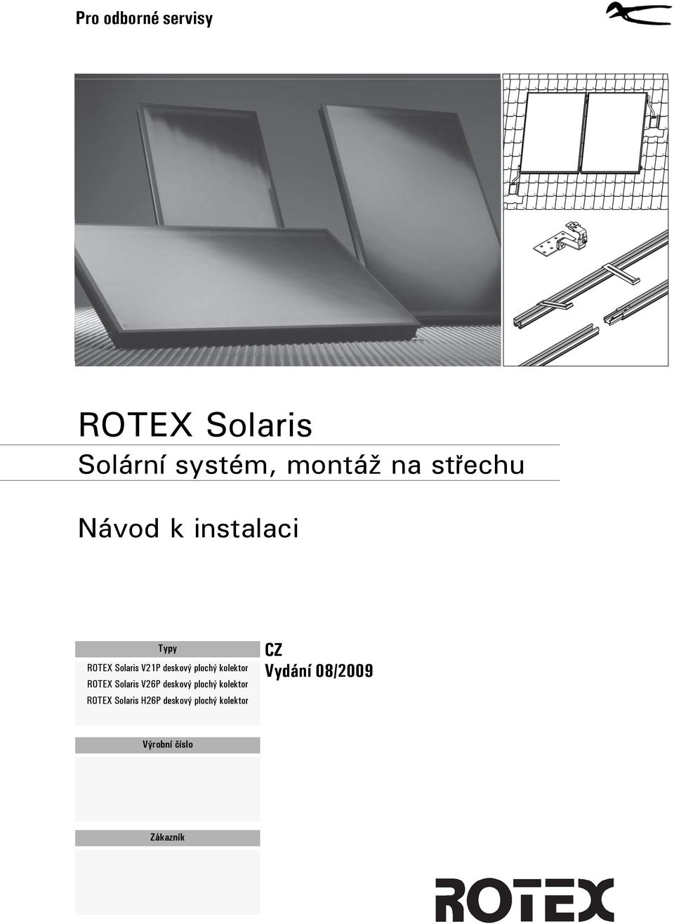 kolektor ROTEX Solaris V26P deskový plochý kolektor ROTEX
