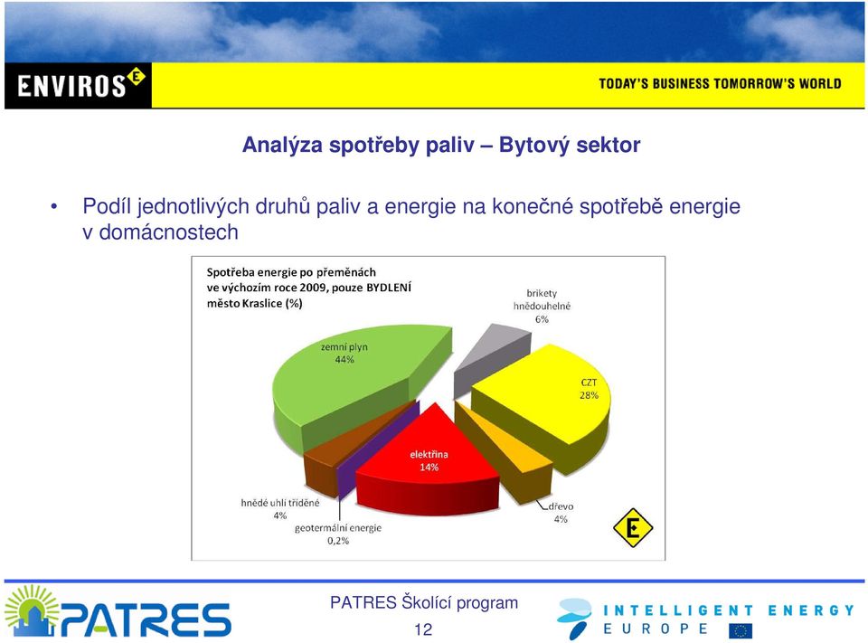 druhů paliv a energie na