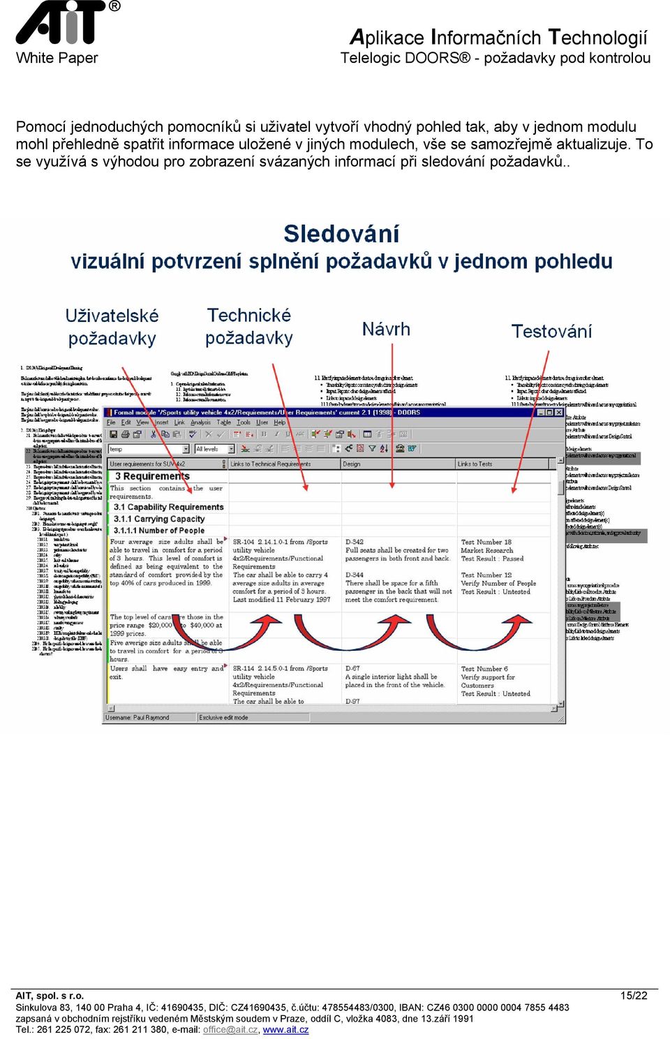 modulech, vše se samozřejmě aktualizuje.