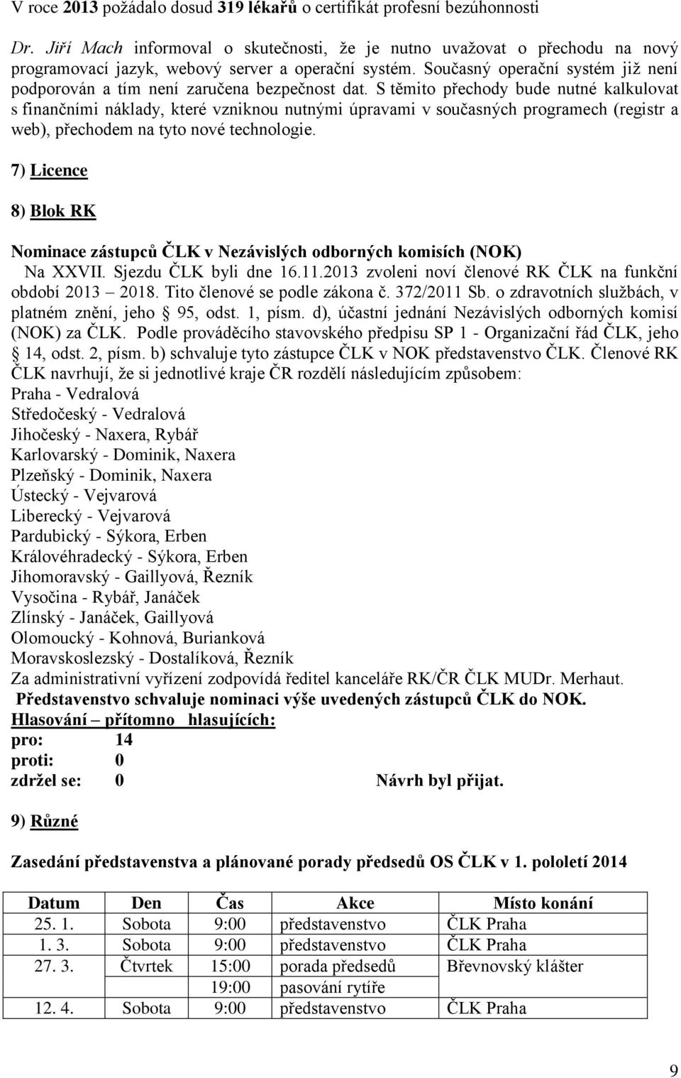 Současný operační systém již není podporován a tím není zaručena bezpečnost dat.