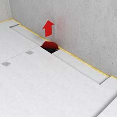 6 Pro dosažení max. pevnosti napojení sprchového setu a suché podlahy se spoj převáže průběžným podlahovým prvkem. Ca.