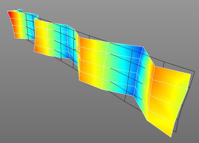 opravdu velmi kvalitně respektuje naměřená data a lze modální parametry považovat za správné viz Obr.