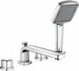 Q-BEO Q-BEO UMÝVADLO BIDET VAŇA 500230575 s odpadovou súpravou 500260575 501290575 pre malé umývadlo 501430542 Trojotvorová umývadlová batéria DN 15 502160575 Bidetová jednopáková batéria DN 10