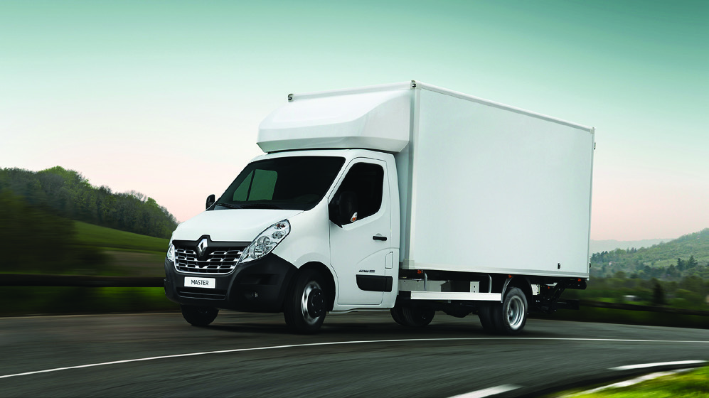 Renault MASTER skriňová nadstavba 18 ROKOV Č. V EURÓPE 1) MASTER SKriŇOVÁ NadSTAVBA PREDNÝ NÁHON VERZia OBJEM NáKLAD. PRIESTORU MAX.