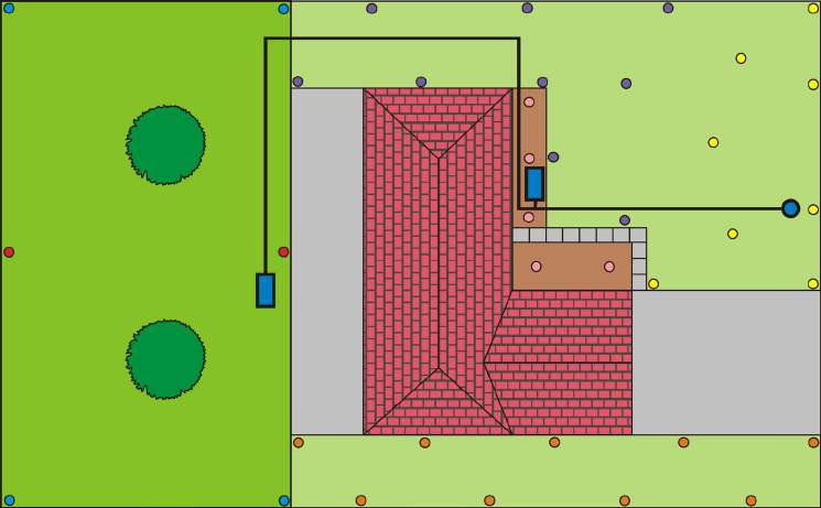 Krok 4: Umístění elektromagnetických ventilů a instalace tlakového rozvodného potrubí Elektromagnetické ventily se umísťují uvnitř objektu v technických místnostech, garážích apod, nebo venku do