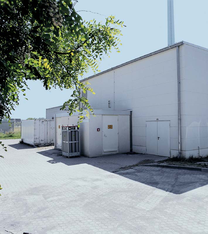 Redukční stanice zemního plynu Stanice pro redukci tlaku zemního plynu Köln byla postavena v roce 1996 v přístavu na pozemku teplárny.