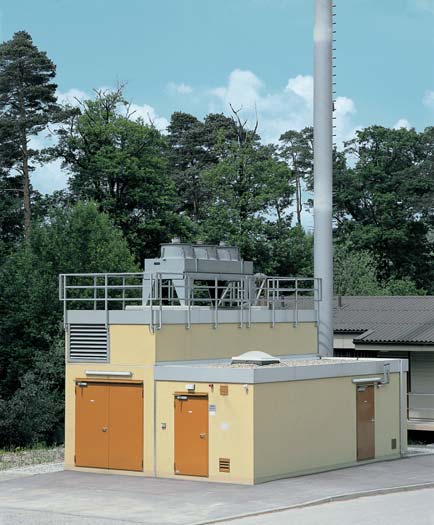 Kogenerační jednotka Kogenerační jednotka Esslingen byla postavena v roce 1997 a využívá skládkový plyn. Budova se skládá ze dvou výškově nestejných prostorových buněk UF 3084 na základových pasech.