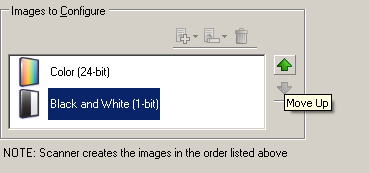 Obrázky ke konfiguraci: Označuje, které elektronické obrázky je třeba nakonfigurovat.