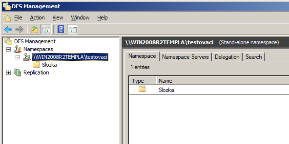 Server Win2008R2Template Namespace