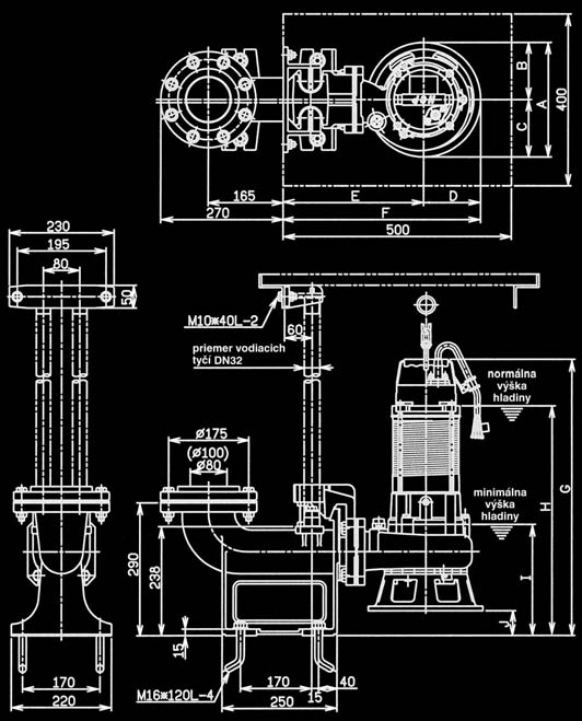 SYSTÉM SPÚŠ ACIEHO ZARIADENIA TOS nvonkajšie ROZMERY SYSTÉMU TOS Systém spúš acieho zariadenia TOS-50 Systém spúš acieho zariadenia TOS-80 Model A B C D E F G H I J AL-05 146 73 73 73 250 323 391 298