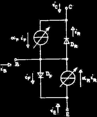 Obr. 10: Ebersův-Mollův model bipolárního tranzistoru