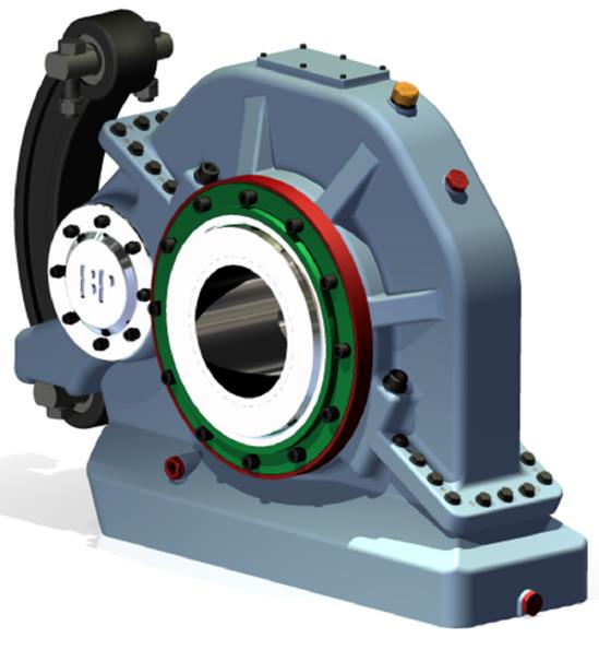 1- Kolo 2- Stator motoru 3- Dutý rotor motoru 4- Kloubový hřídel 5- Homokinetický kloub Obrázek 13.: Pohon tramvaje Škoda 15T [3] 3.1.2 Koncepce s nápravovou převodovkou Tato koncepce pohonu představuje řešení částečně odpruženého pohonu dvojkolí a lze ji realizovat ve třech základních variantách provedení nápravových převodovek.