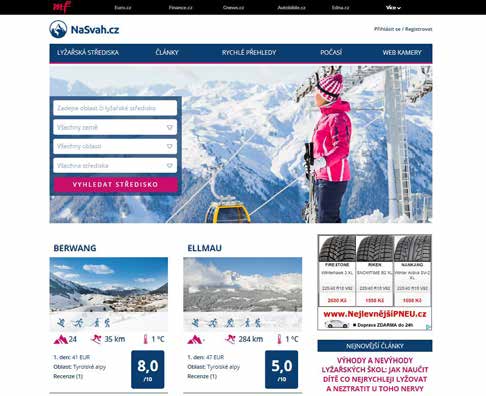Online www.nasvah.cz nasvah.cz Je novým online průvodcem pro všechny návštěvníky hor.