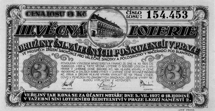 Přestože problémů s věcnými loteriemi bylo nebývalé množství, vydalo ministerstvo financí jednotné zásady pro povolování věcných loterií, tombol a reklamních slosování až v roce 1955, tedy po téměř