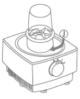 Přístroj nebude pracovat, pokud není mlýnek namontován správně. Používejte pouze suché potraviny. 1. Vložte ingredience do nádoby mlýnku. Naplňte ji více než z poloviny. 2.