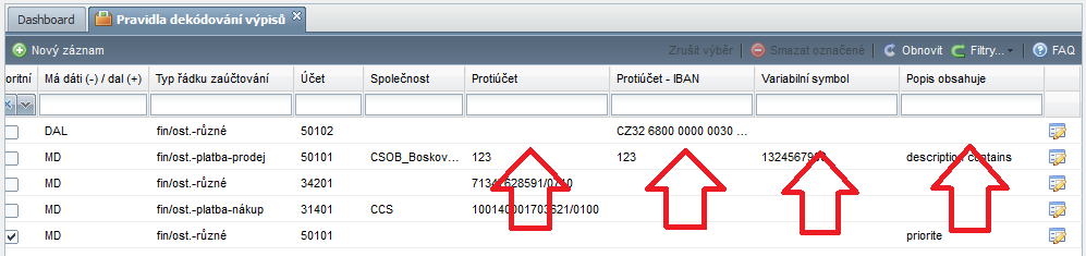 Vyhledání faktury k platbě bylo optimalizováno pro situaci, kdy pod jedním variabilním symbolem je evidováno více faktur typicky faktura a dobropis z externího webshopu.