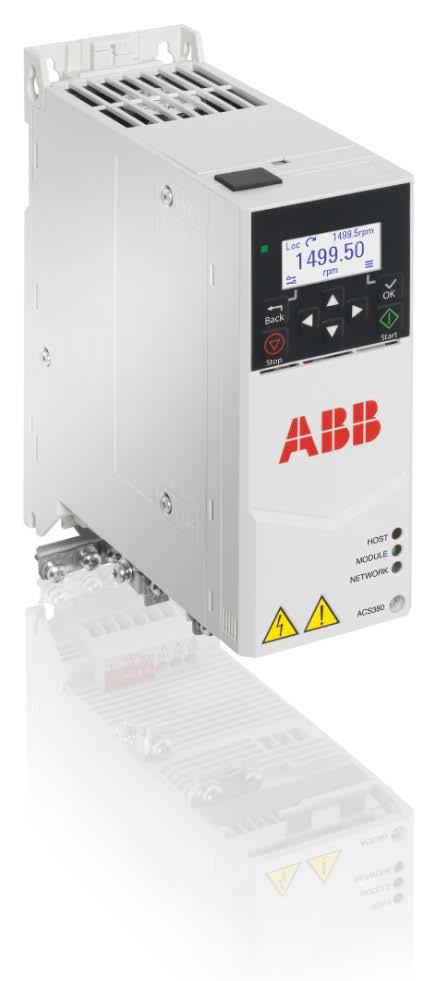 ABB FM pro strojní zařízení Novinka ACS380, plně kompatibilní s ACSx80