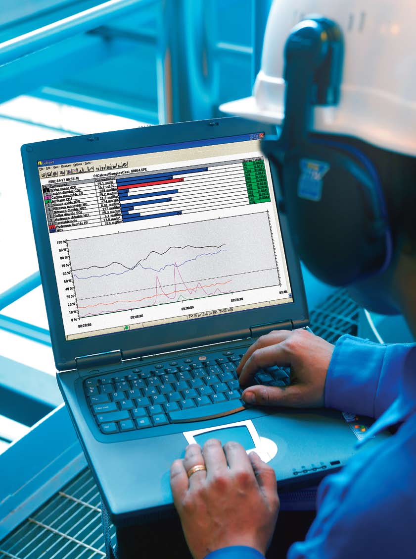 Moderní, vysoce výkonný a uživatelsky jednoduchý software Calcmet. IR spektrum obsahuje všechny informace o vzorku plynu pro identifikaci a kvantifikaci jednotlivých složek.