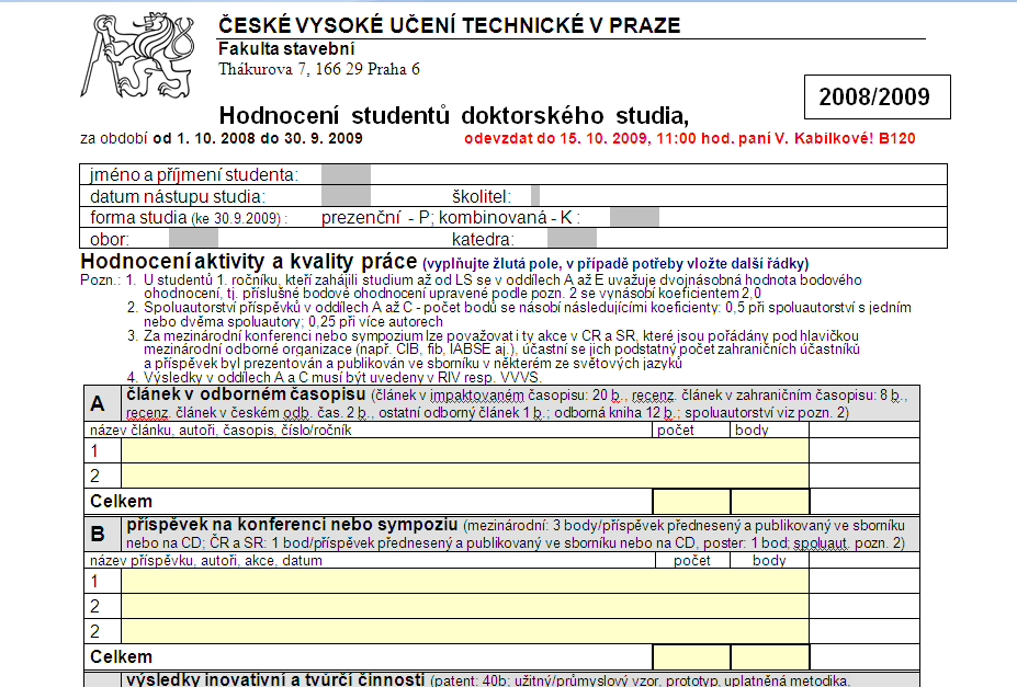 Hodnocení