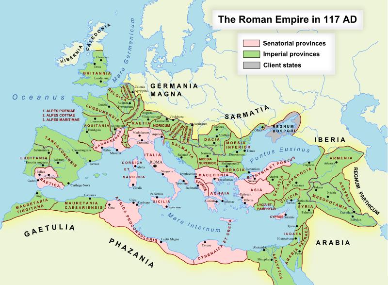 Územní rozsah Říma za
