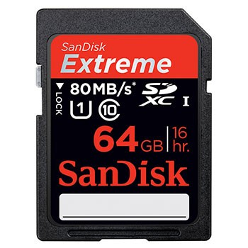 Secure Digital Cards SanDisk Extreme SDXC, UHS 1, C10 Díky mimořádné rychlosti přenosu dat a bezkonkurenční spolehlivosti, SanDisk SDHC karty vám umožní zachytit fotografie a HD video ve vysokém