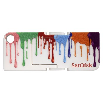 SanDisk Cruzer Force 32G SanDisk Cruzer Pop Paint Odolný kovový kryt zajišťuje spolehlivé a bezpečné skladování v elegantním designu pro fotky, videa, hudbu a další soubory v kapacitách až do 32 GB.