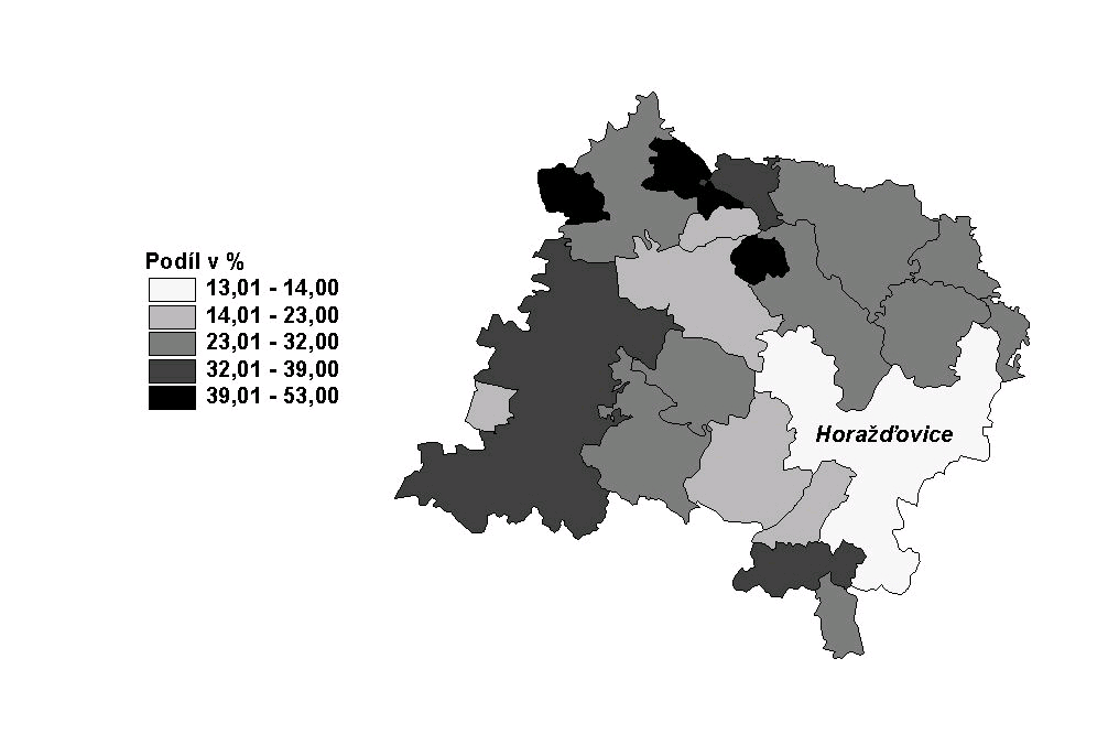 Bytový fond podle výsledků sčítání lidu, domů a bytů v rodinných v bytových Správní obvod 1991 4 498 2 853 1 606 351,2 90,1 877 16,3 68,5 2001 4 502 2 976 1 478 367,3 91,7 1 329 22,8 108,4 rozdíl 4