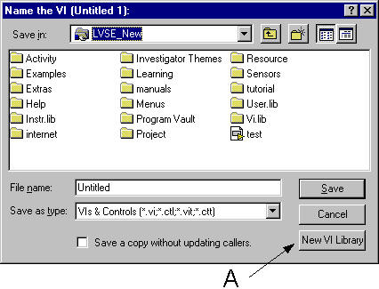 6.5 UKLÁDÁNÍ PROJEKTŮ 6.5.1 Nastavení aktuálních hodnot jako standardních V případě, že chceme hodnoty na vašem čelním panelu (controls, indicators, graphs apod.