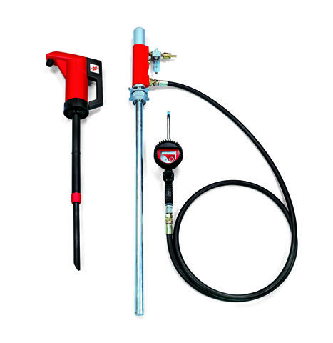 OLEJE - DOPLNKOVÝ SORTIMENT 500 900 mm Pneumatická pumpa na sudy Pneumaticky poháňaná dvojčinná pumpa na neagresívne kvapaliny, oleje, tekuté tuky.