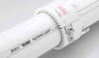 10.1 ODHLUČNĚNÝ SYSTÉM VNITŘNÍ DOMOVNÍ KANALIZACE RAUPIANO LIGHT Potrubí RAUPIANO Light Tvarovky RAUPIANO Light Tvarovky RAUPIANO Light Patentované zvukově izolační podpěrné