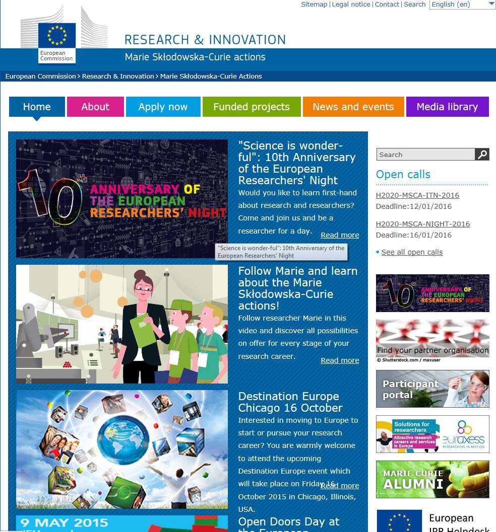 eu/research/mariecurieactions Optimální rozvoj lidských zdrojů ve VaVaI v Evropě,