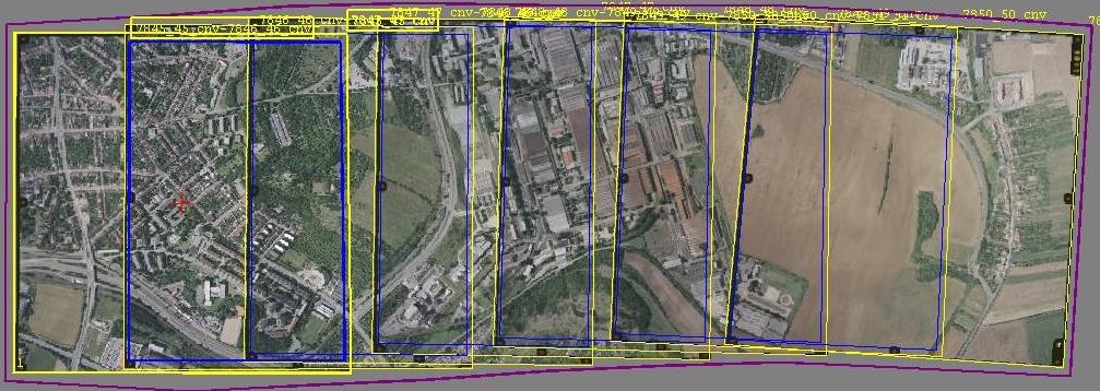 4.6 Zpracování bloku (Block processing) V tomto okamţiku máme k dispozici vyrovnaný blok snímků, který vidíme na obr.