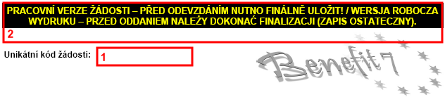 Finalizace Po kliknutí na volbu finalizace bude provedena kontrola a pokud dobře projde, bude žádost finalizována a připravena pro přenos do systému Monit 7+.