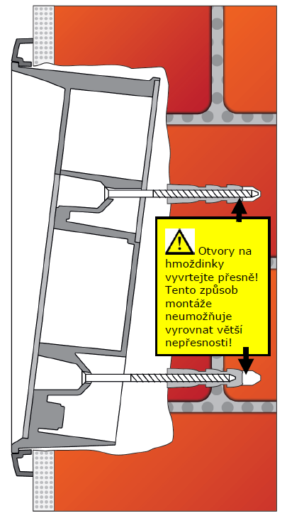 7. 8. 9. Interkom vložte do otvoru a kabely současně zaveďte dovnitř. Přebytek kabelu může být uložen pode dnem interkomu, uvnitř ponechejte pouze menší rezervu.