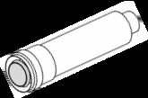 Zdvojené potrubí Ø 80/125 mm R21M Redukce svislá Ø 80/125 mm č. pol.: 7741 Popis: Svislá redukce s odběrnými místy pro měření spalin je určená k přímému napojení na souosé hrdlo kotle Ø 60/100 mm.