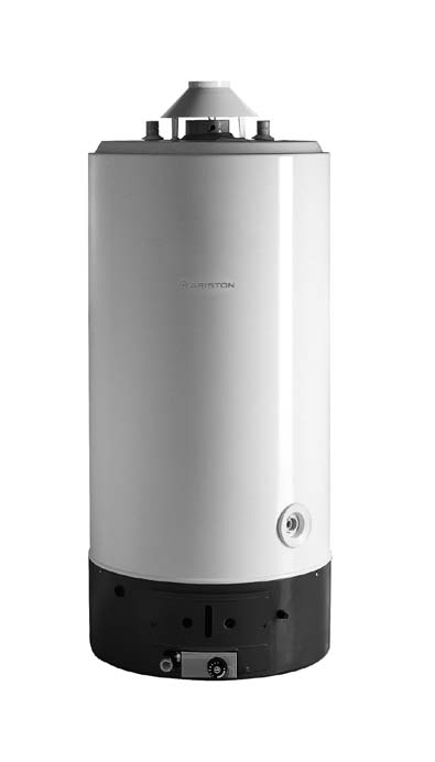 ARISTON P CA ARISTON P CA 120-150-200-300 STACIONÁRNÍ PLYNOVÉ ZÁSOBNÍKOVÉ OHŘÍVAČE VODY S ODTAHEM SPALIN DO KOMÍNA smtovná Polyuretnová izole Regule Piezoelektriké zplování Extr silná oelová nárž se