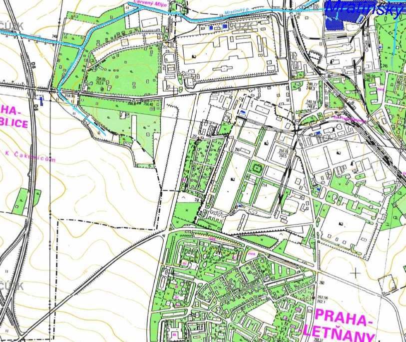 TESCO LETŇANY - ETAPA V. strana 42 z 70 C.2.2. Voda Vodní toky a povrchová voda Na dotčených pozemcích se nenachází žádná vodoteč nebo vodní plocha. Dotčené území náleží hydrologicky do povodí 4.