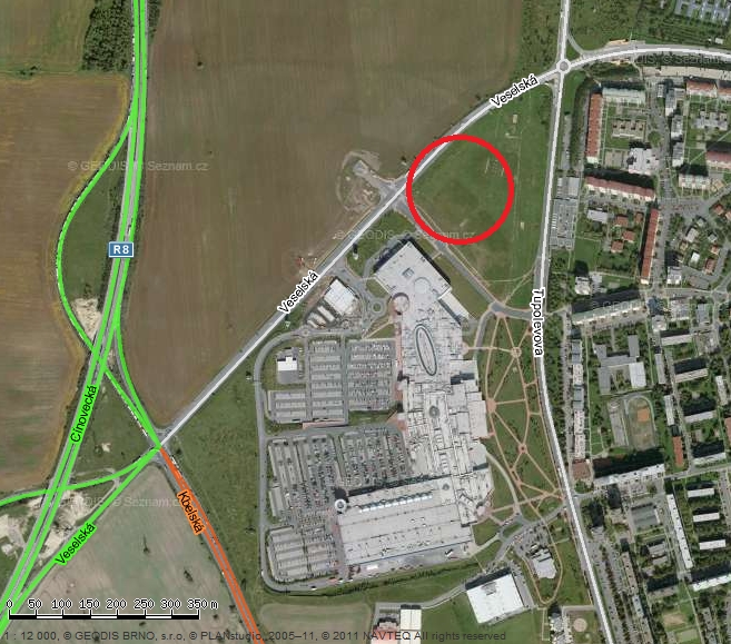 TESCO LETŇANY - ETAPA V. strana 9 z 70 Obr. 1: Umístění záměru B.I.5.