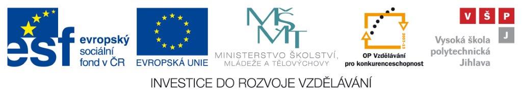 Projekt č. CZ.1.07/3.2.09/03.0015 PROHLOUBENÍ NABÍDKY DALŠÍHO VZDĚLÁVÁNÍ NA VŠPJ A SVOŠS V JIHLAVĚ http://www.vspj.