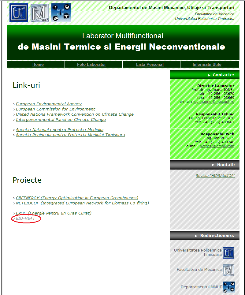 5.4. Dissemination strategy for the training events in Romania UPT own dissemination channels and other organisations and dissemination platforms As a University, UPT has as it s main dissemination