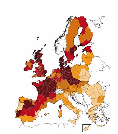 farmaření často rodinnou záležitostí (Obrázek 1). Obrázek 1: Průměrná velikost podniků v jednotlivých zemích EU Zdroj: Claros, 2013 Jak se již diskutovalo v podkapitole 3.6.