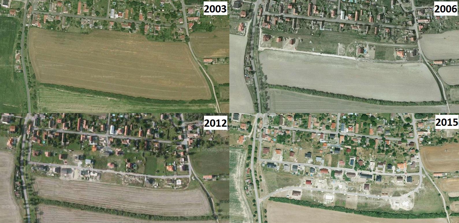 Obr. Letecký snímek obce Stratov, snímkováno r. 2003 Obr. Aktuální letecký snímek obce Stratov Zdroj: mapy.cz Zdroj: mapy.cz Od roku 1991 dochází v obci ke kontinuálnímu růstu počtu obyvatel.