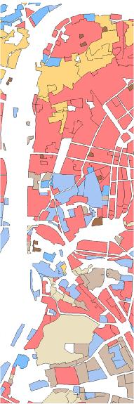 Monitoring využití území Data využití území Současný stav využití území Struktura zástavby Klasifikace vychází z potřeb