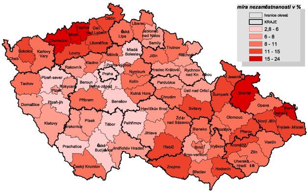 Kartogram Je zvláštním typem map, které se často zpracovávají jako jednoduché přehledy relativní četnosti určitého jevu vyjádřené např. průměrnou hodnotou pro zvolené území (obce, okresy apod.).